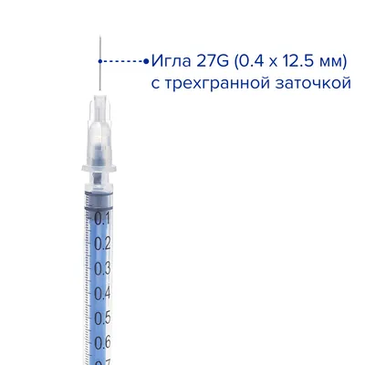 Инсулиновый шприц с иглой, 1 мл, 30 шт, Apexmed - купить в  интернет-магазинах, цены на Мегамаркет | шприцы 0504-00-01(30)