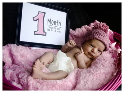 1 месяц ребенку идеи фото фотографии