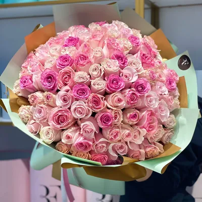 Сердце из 101 розы 50 см - заказ и доставка в Челябинске