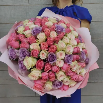 Букет из 101 розы \"Ты и я\"» с розами - купить в Мурманске за 16 780 руб