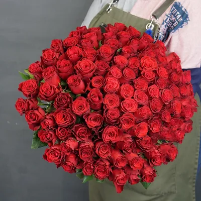 Купить 101 роза микс в пастельных тонах 50 см (кения) с доставкой в  Санкт-Петербурге