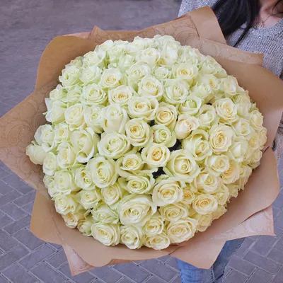 101 роза 50 см, артикул F1238795 - 12000 рублей, доставка по городу.  Flawery - доставка цветов в Москве