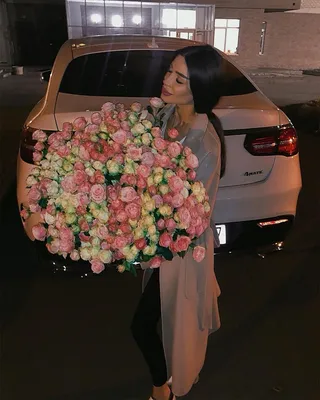 101 роза фото с девушкой на аву (47 фото)