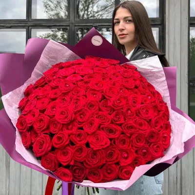 Букет 101 роза (1 метр) - заказ и доставка по Челябинску