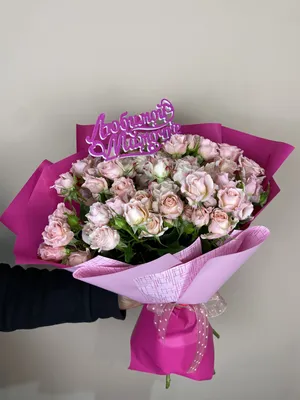 Букет 15 кустовых роз - купить в Тамбове в интернет-магазине Exclusive68