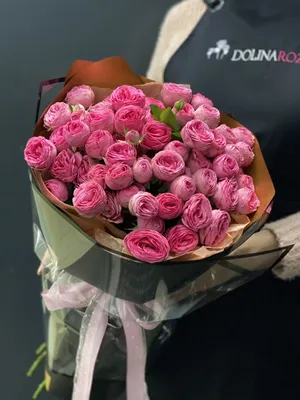 Доставка 15 красно-оранжевых кустовых роз по Караганде - Арт-букет