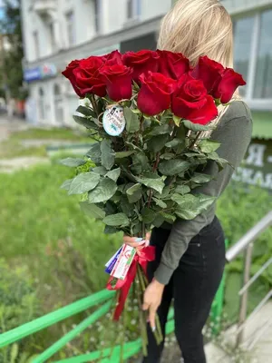 Букет из 15 Роз Пинк-Флойд c доставкой в ☑ Астане