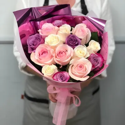Букет из 15 роз № 623 - 🌹 Цветы Новосибирск заказ: