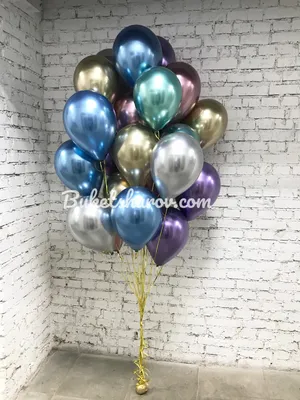 20 шаров под потолок нежных цветов для девочки от ВезуШар.