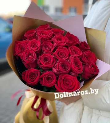 21 розовая роза 40 см - купить в Москве по цене 2490 р - Magic Flower