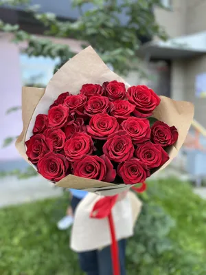 21 красная роза Premium 50 см - купить в Москве по цене 2690 р - Magic  Flower