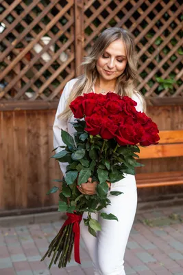 Букет из 21 розовой розы» - купить в Тюмени за 5 790 руб