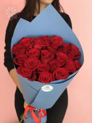21 красная роза купить с бесплатной доставкой в Москве | Заказать букет  цветов недорого