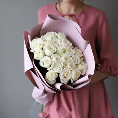 Купить Букет из 21 розовой розы 50 см (Эквадор) premium в Москве недорого с  доставкой