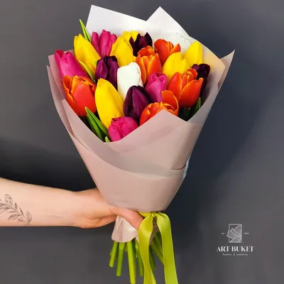 Заказать \"21 красный тюльпан\" | Цветули - уникальный сервис по доставке  цветов без накруток и посредников в городе Санкт-Петербург