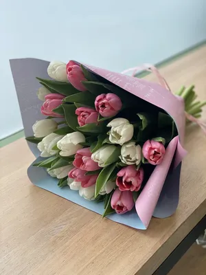 21 пионовидный розовый тюльпан - Доставкой цветов в Москве! 15621 товаров!  Цены от 487 руб. Цветы Тут