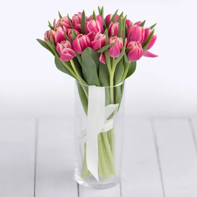 Букет 15 тюльпанов купить и заказать с доставкой в Челябинске: продажа и  стоимость тюльпанов, фото