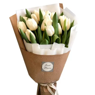 21 белый тюльпан любимой, Цветы и подарки в Воронеже, купить по цене 3850  RUB, Монобукеты в Арт Букет с доставкой | Flowwow