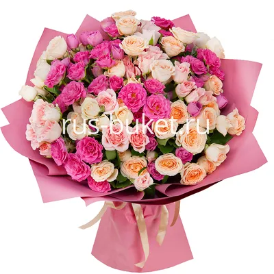 Купить Букет из 25 кустовых роз • Гурзуф • Present-Crimea