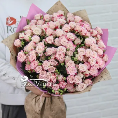 25 кремовых кустовых роз Рослин | купить недорого | доставка по Москве и  области