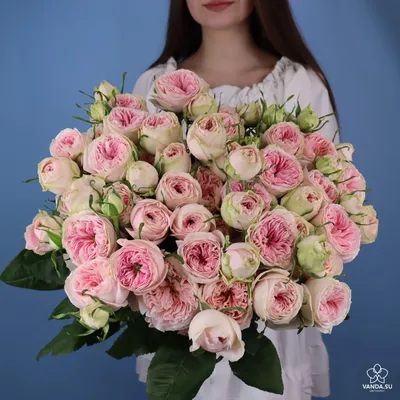 Букет 17 роз Мондиял и 25 кустовые розы Файфокс - Rozmari