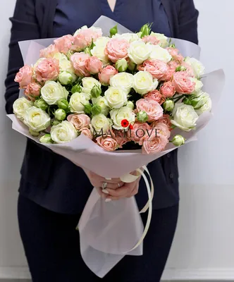 Купить 25 кустовых роз 60 см сорта \"Барбадос\" в Красноярске! Дом Цветов