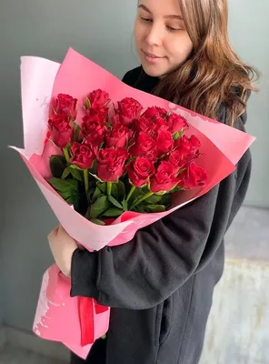 Букет из роз с цифрой 25 (40 см) – купить с доставкой в Москве