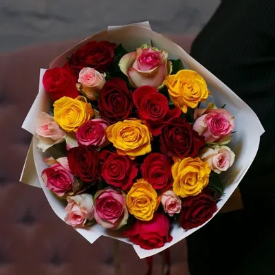 Букет из 25 нежно-розовых роз 40 см (Кения) купить в СПб в  интернет-магазине Семицветик✿