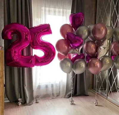 🎈Шарик Набор 25 шаров с гелием под потолок №31 💰 купить по цене 4500 руб  🚛 Доставка по Хабаровску Интернет-магазин Мастерская праздника