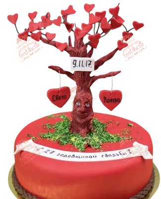 27 лет совместной жизни - свадьба красного дерева: поздравления, открытки,  что подарить, фото-идеи торта