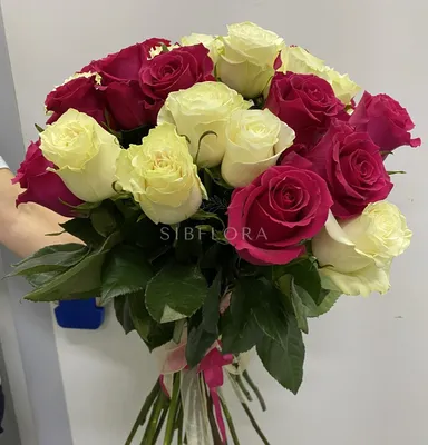 Букет из 27 кустовых роз заказать с доставкой в Челябинске - салон «Дари  Цветы»