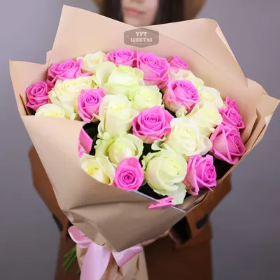 27 пионовидных роз Pink O'Hara (Пинк Охара) 27 шт. купить с доставкой в  Москве. Цена от 10530 ₽