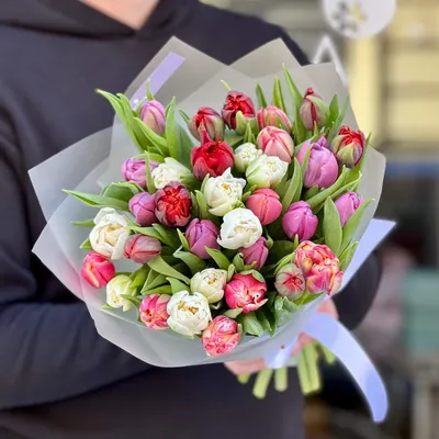 33 желтых тюльпана - Доставкой цветов в Москве! 46735 товаров! Цены от 487  руб. Цветы Тут