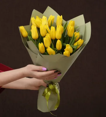 Букет тюльпанов, жёлтый 33 см одна ветка 18606-005 (ID#1344119167), цена:  240 ₴, купить на Prom.ua