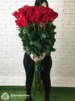 Букет 35 роз (140 см) заказать с доставкой в Челябинске - салон «Дари Цветы»