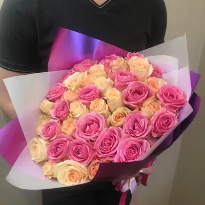 39 красных роз (50 см) – купить оптом и в розницу в Москве и Московской  области – Городская База Цветов