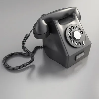 Ретро телефон. 3D Модель $59 - .max .obj .fbx .3ds - Free3D