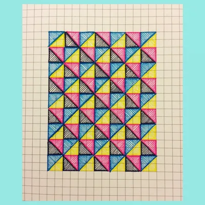 Graph Paper Нow To Draw Very Easy Optical Illusion 3d #pixelvideo - YouTube