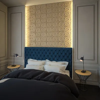 Гипсовые панели в интерьере спальни - блог ErmitageDecor