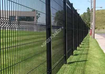 Черный секционный 3D забор ГТ-110 - купить в Москве, цена, фото, отзывы,  характеристики