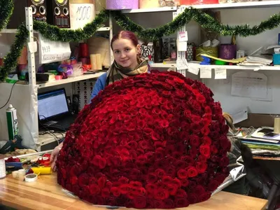 Корзина 501 роза, артикул: 333032471, с доставкой в город Москва (внутри  МКАД)