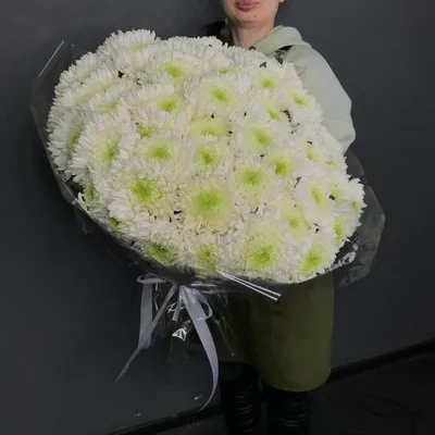 Большой букет хризантем 51 шт — купить в Екатеринбурге