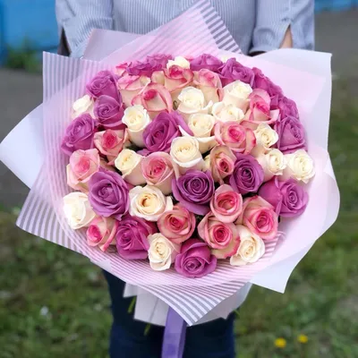 51 красная роза 50 см купить недорого с доставкой круглосуточно в Москве