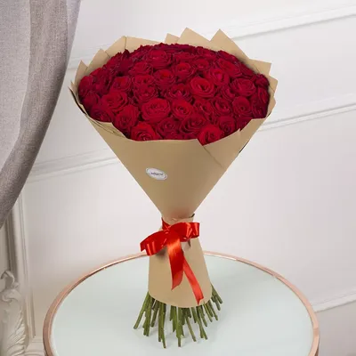 51 красная роза 60см | купить недорого | доставка по Москве и области