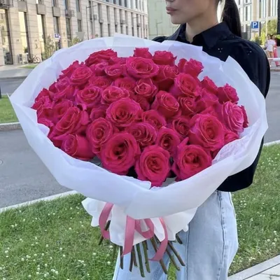 Купить 51 красную розу в Калининграде с доставкой за 1 час