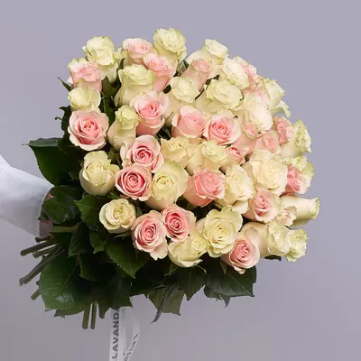 Букеты из 51 розы - Доступная высота: 60 см купить в интернет магазине  цветов | Golden Flora