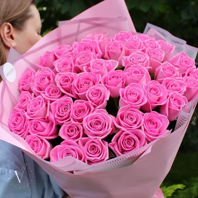 Купить 51 роза Pink Floyd 60 см., Эквадор, Premium в Москве | Заказать 51  роза Pink Floyd 60 см., Эквадор, Premium недорого с доставкой