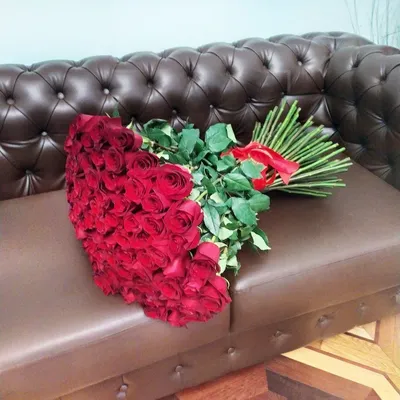 Букет 51 белая импортная роза, 80 см, заказ и доставка в Киеве | TORY