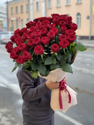 Букет 51 красная роза Премиум, 80 см - Доставкой цветов в Москве! 18966  товаров! Цены от 487 руб. Цветы Тут