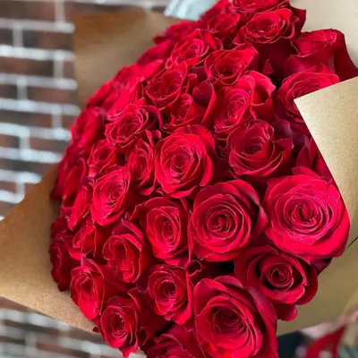 Заказать букет из 51 розы 80см с доставкой по Киеву и Украине - Superflowers